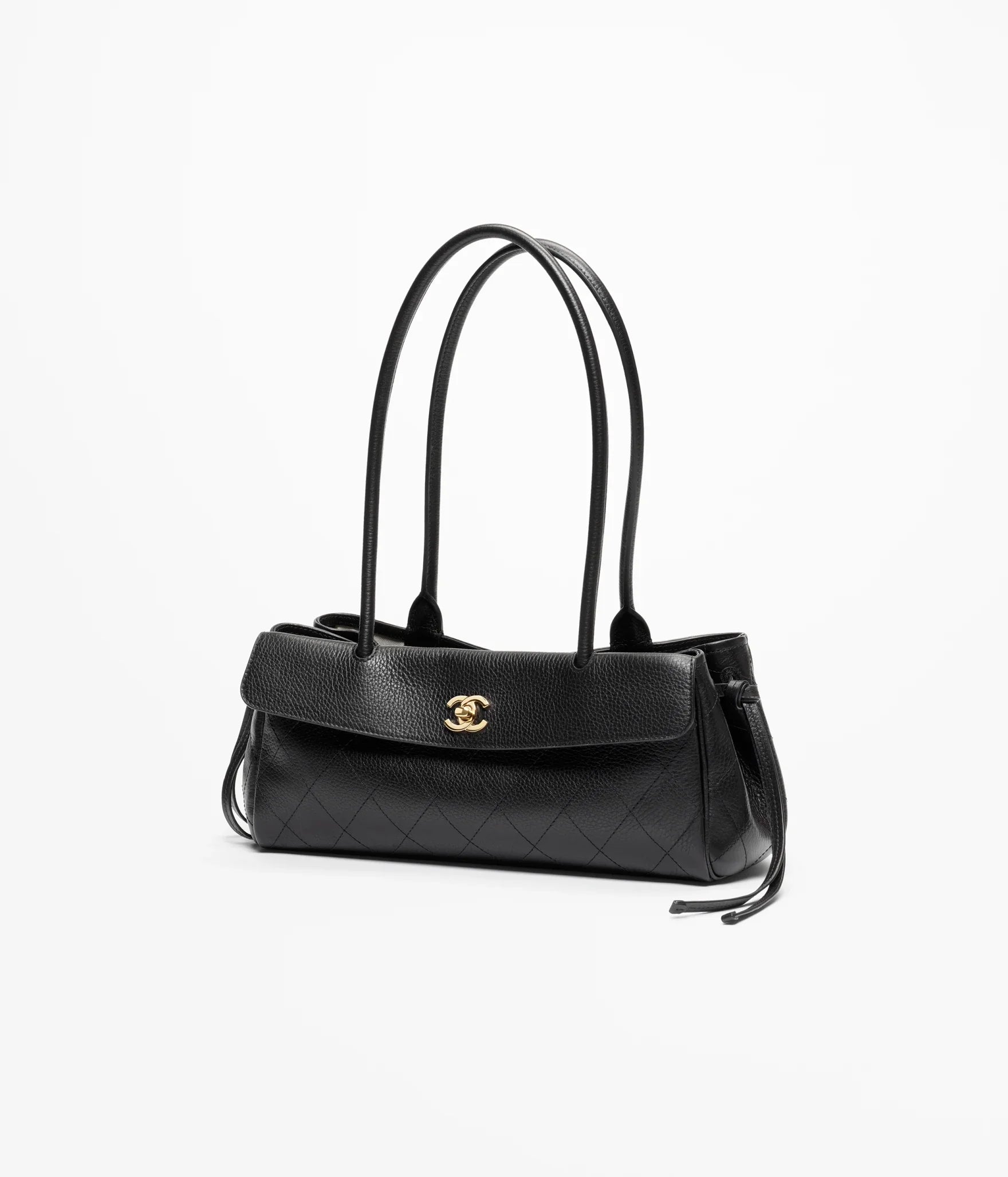 Chanel Small Tote Metal Black