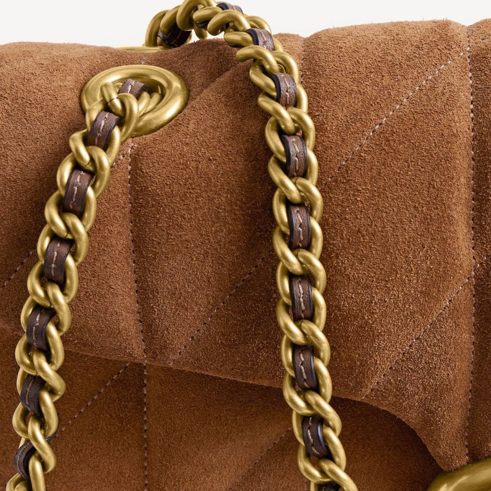 Chanel Quilted 26 Suede Bag