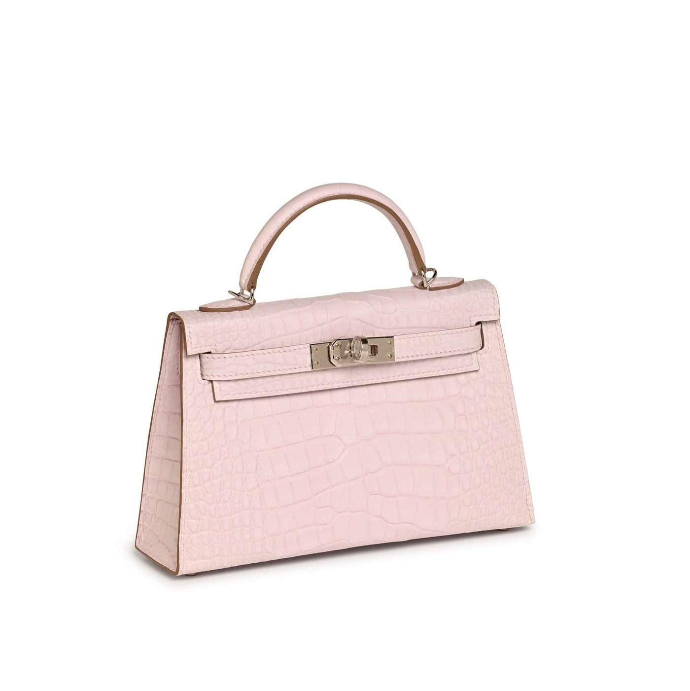 Hermès Mauve Pale Crocodile Mini Kelly