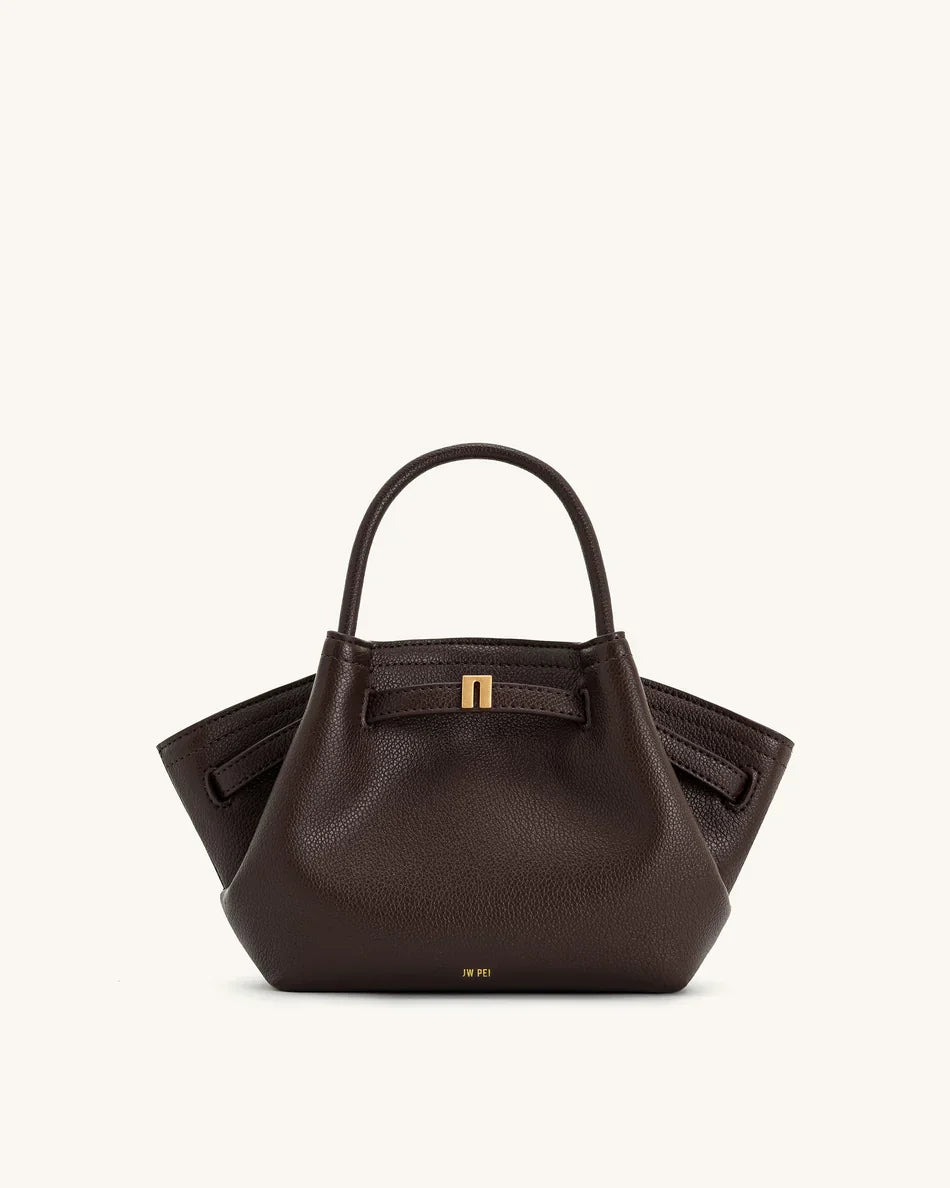 Coach Hana Mini Tote Bag - Brown Canvas