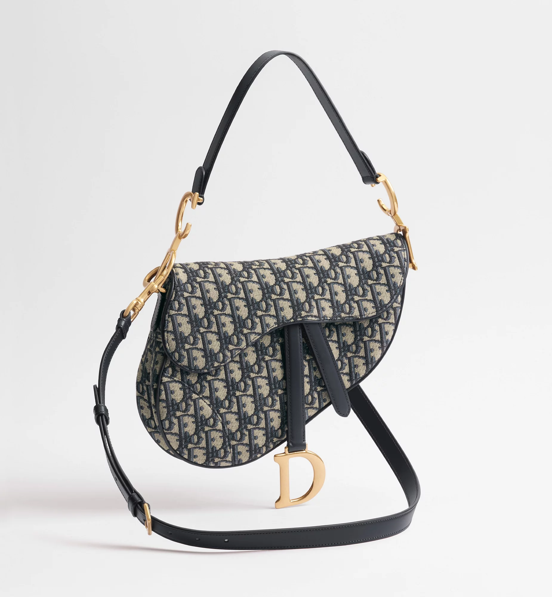 Dior Saddle Bag – Blue Oblique Jacquard