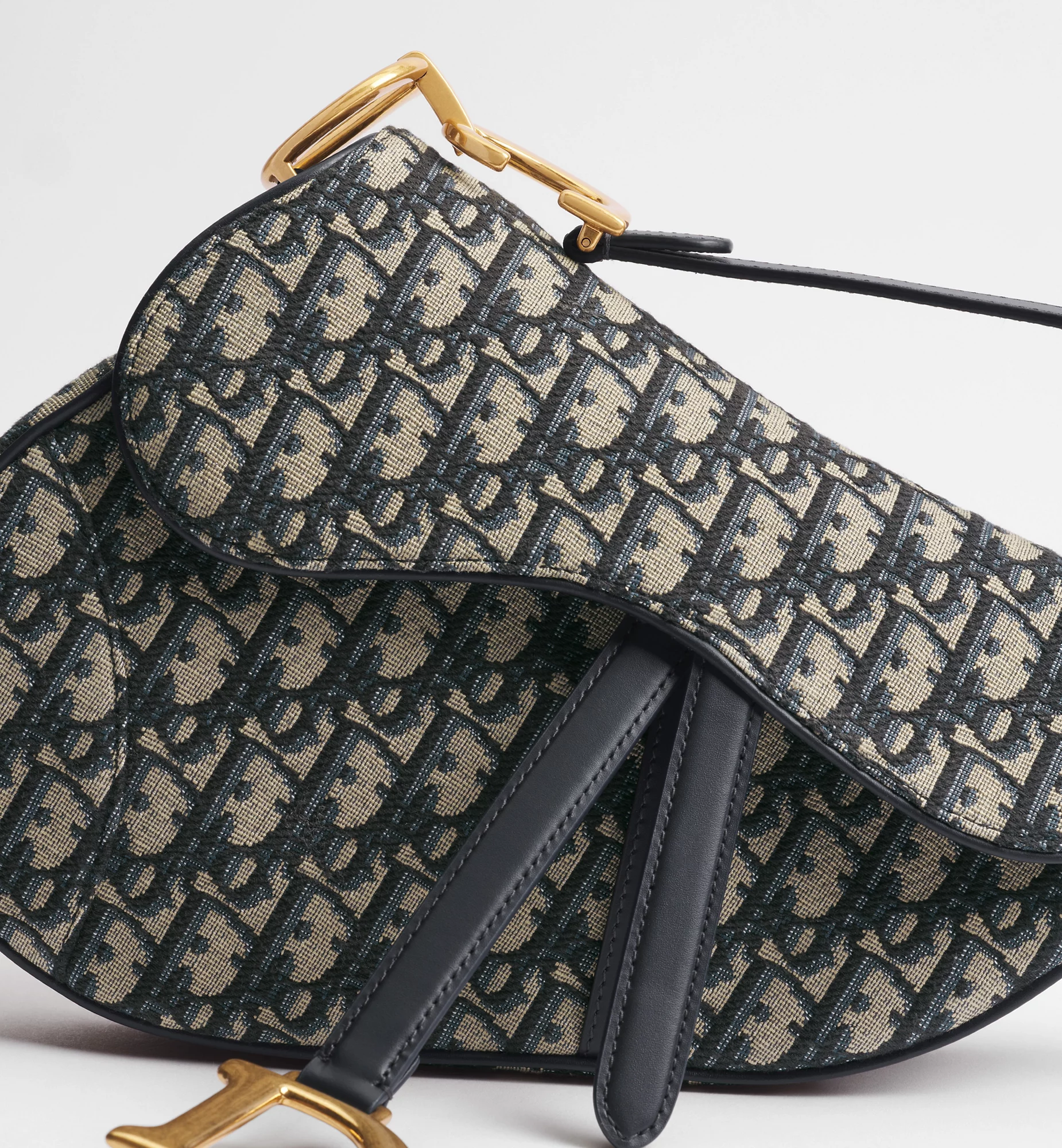 Dior Saddle Bag – Blue Oblique Jacquard