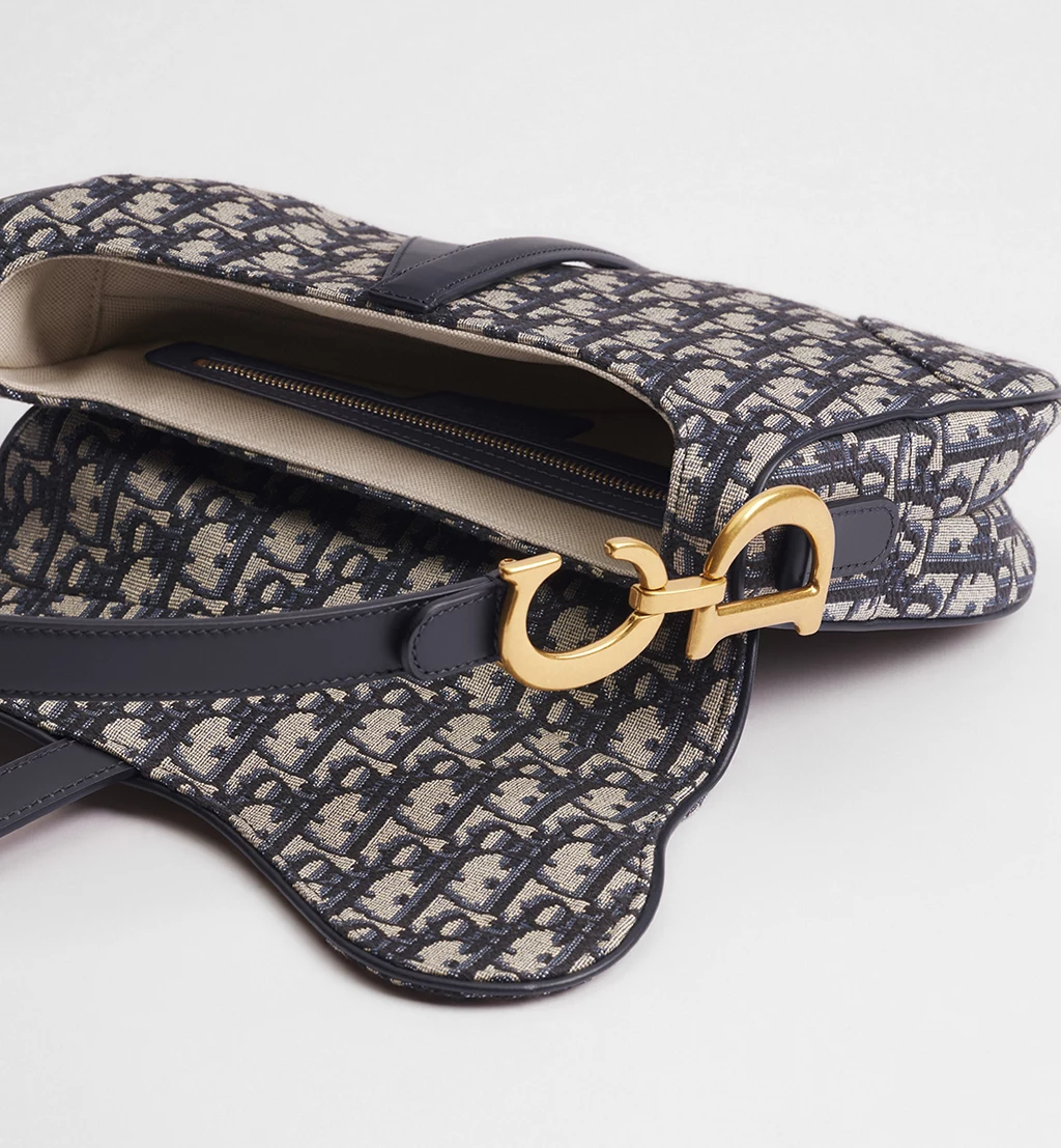 Dior Saddle Bag – Blue Oblique Jacquard