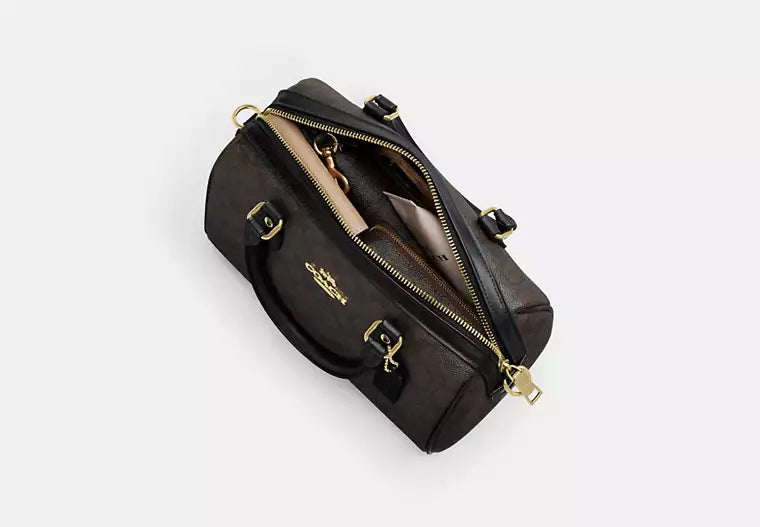 Coach Rowan Satchel Bag In Signature Canvas