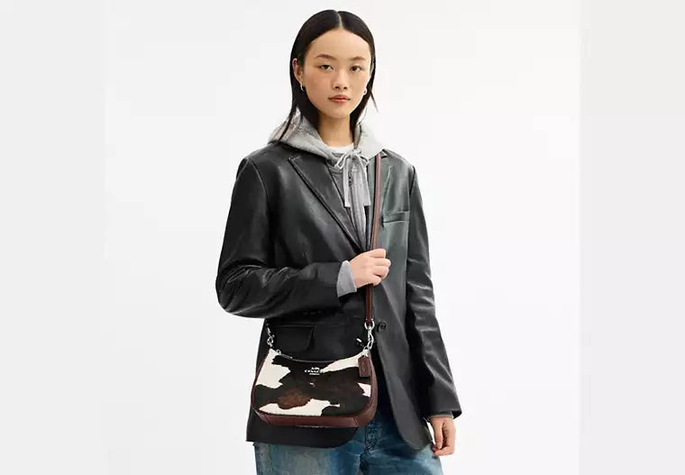 Coach Teri Shoulder Bag With Cow Print