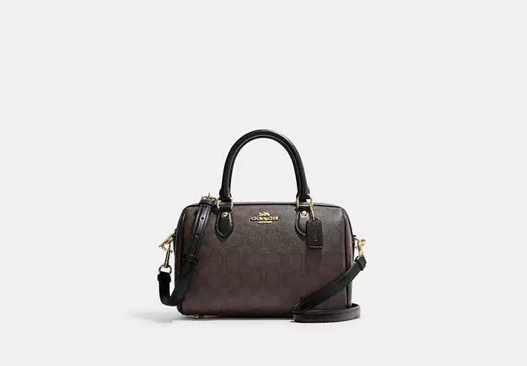 Coach Rowan Satchel Bag In Signature Canvas