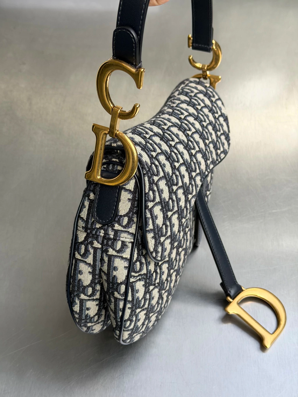Dior Saddle Bag – Blue Oblique Jacquard